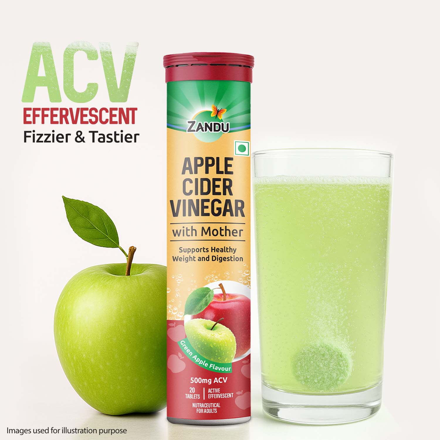 Tasty ACV Fizz Tabs for Gut & Metabolism Boost
