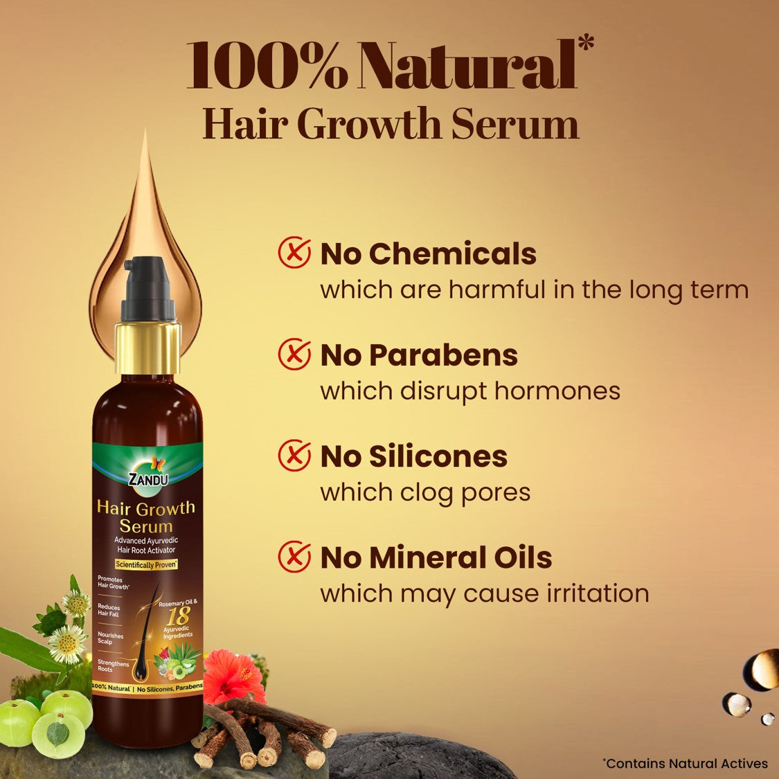 Hair Growth Serum with Rosemary Oil