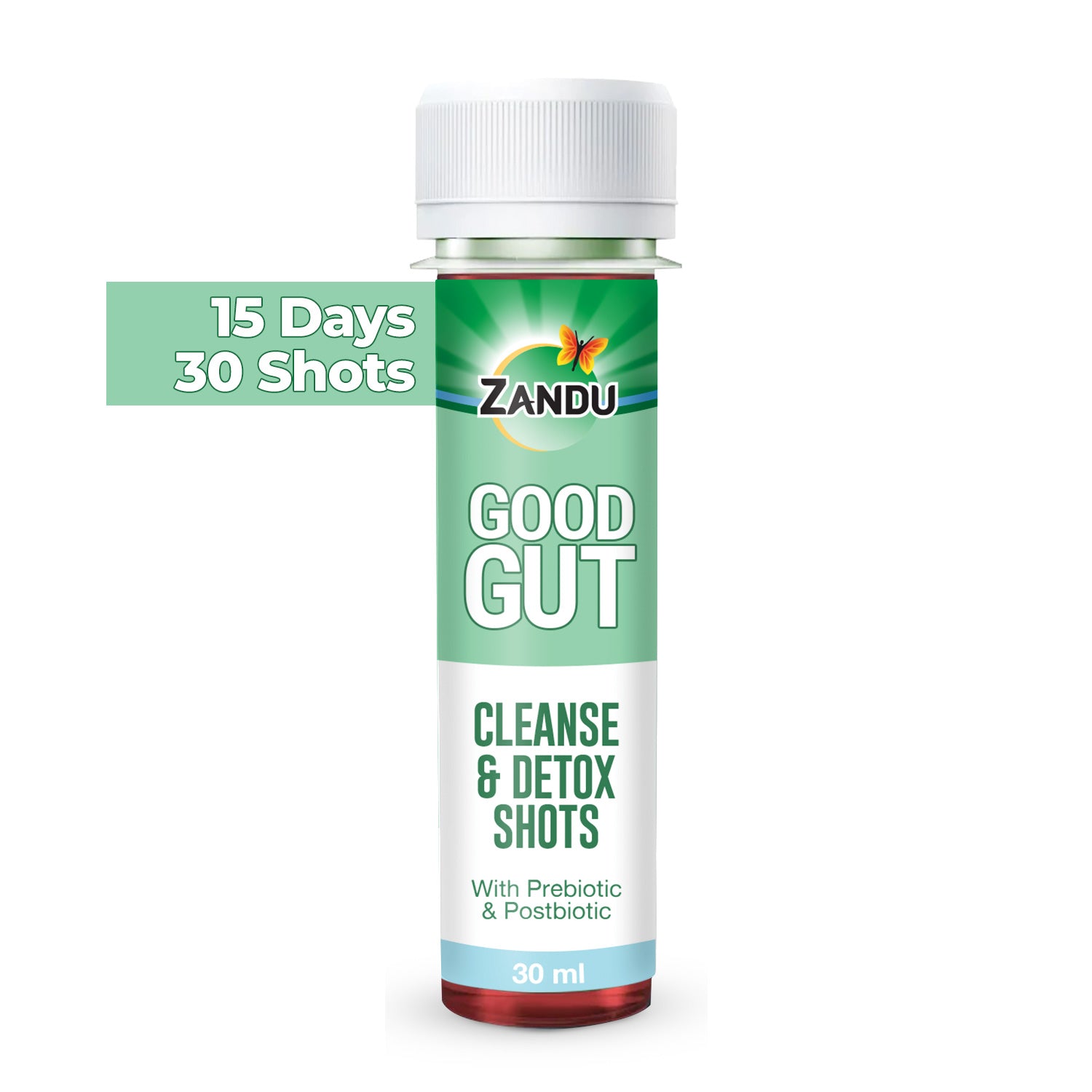 Gut Cleanse & Detox Shots - Pre & Postbiotics