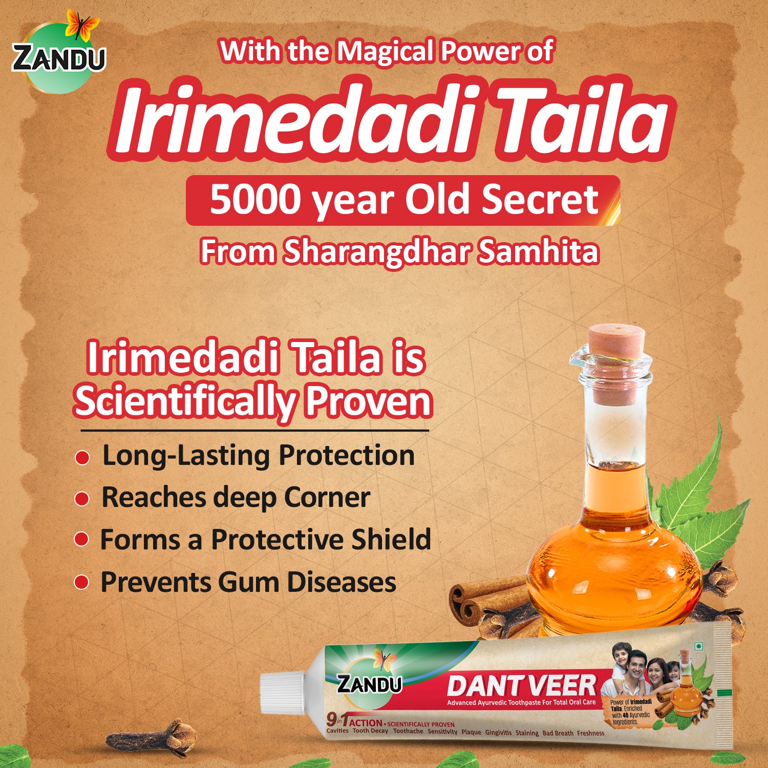 Irimedadi taila in Dantveer