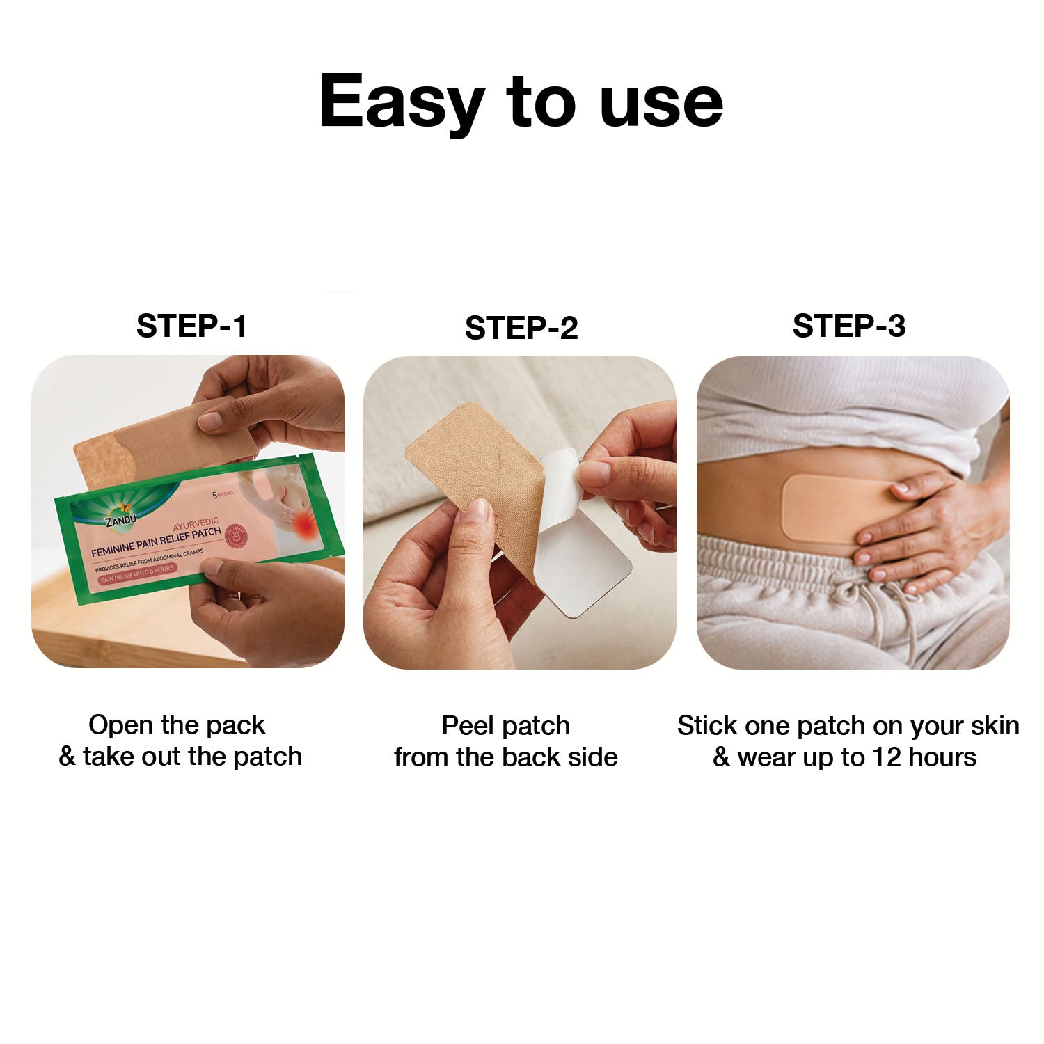 Zandu Pain Relief Patch for Cramps
