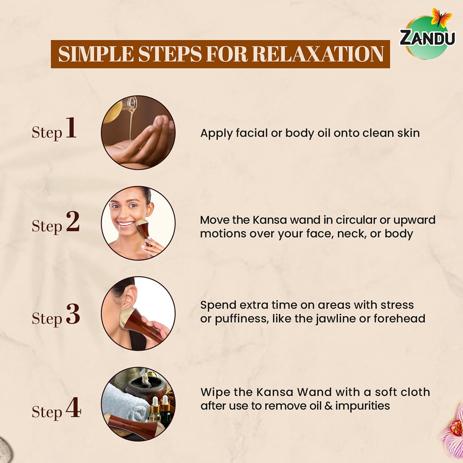 Bronze Kansa Wand - Face Yoga, Foot Massage, Lymphatic Drainage