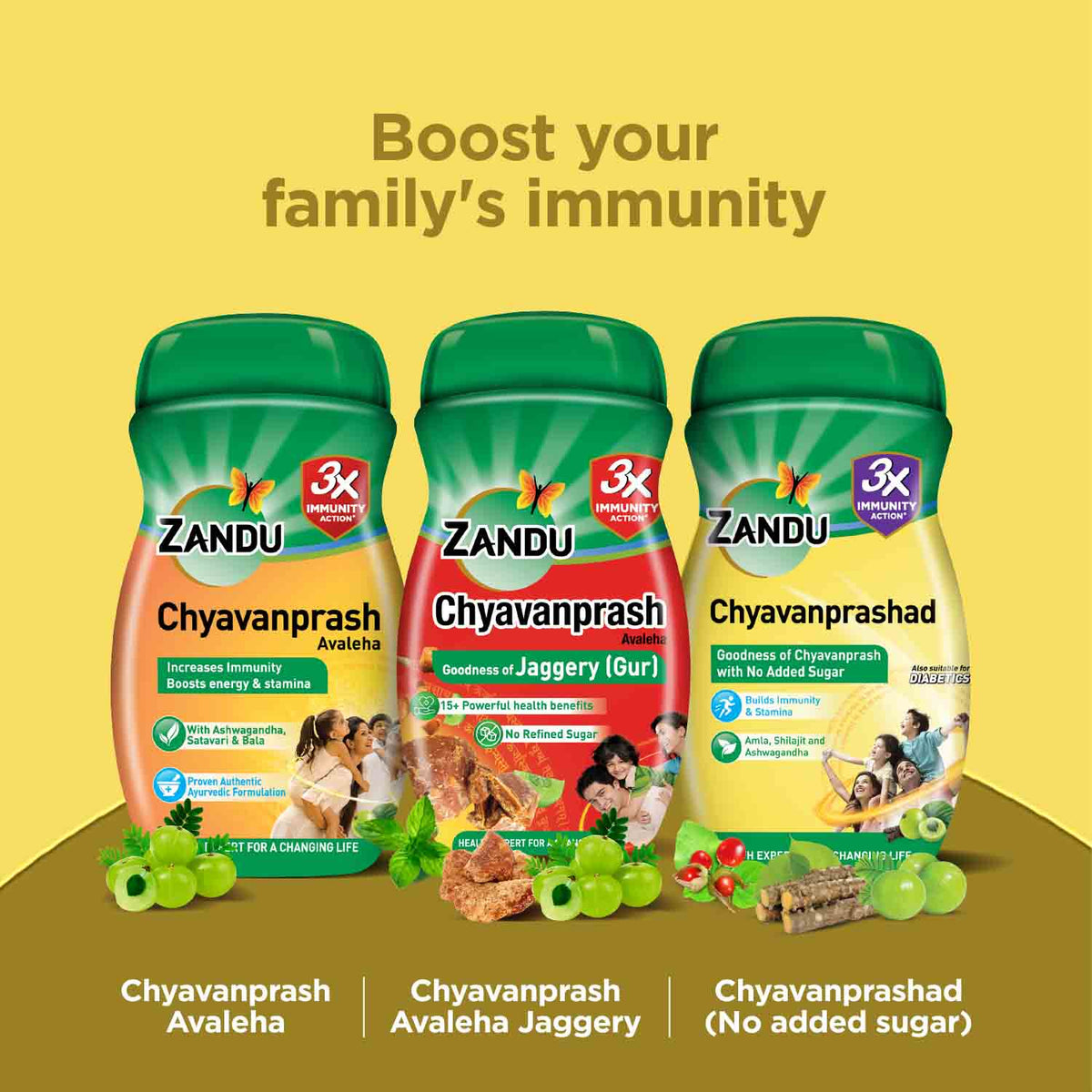 Zandu Chyavanprashad | Sugar Free Chyavanprash for Immunity & Stamina