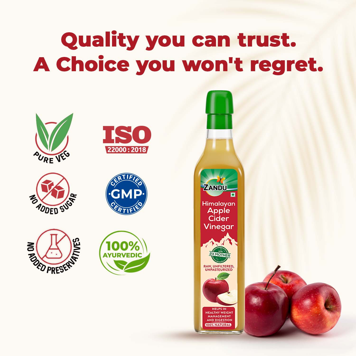 Zandu Himalayan Apple Cider Vinegar (ACV)