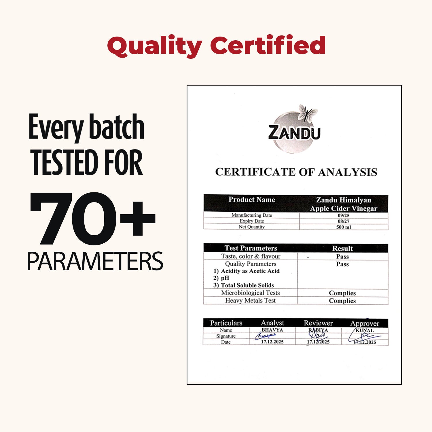 Zandu Himalayan Apple Cider Vinegar (ACV)