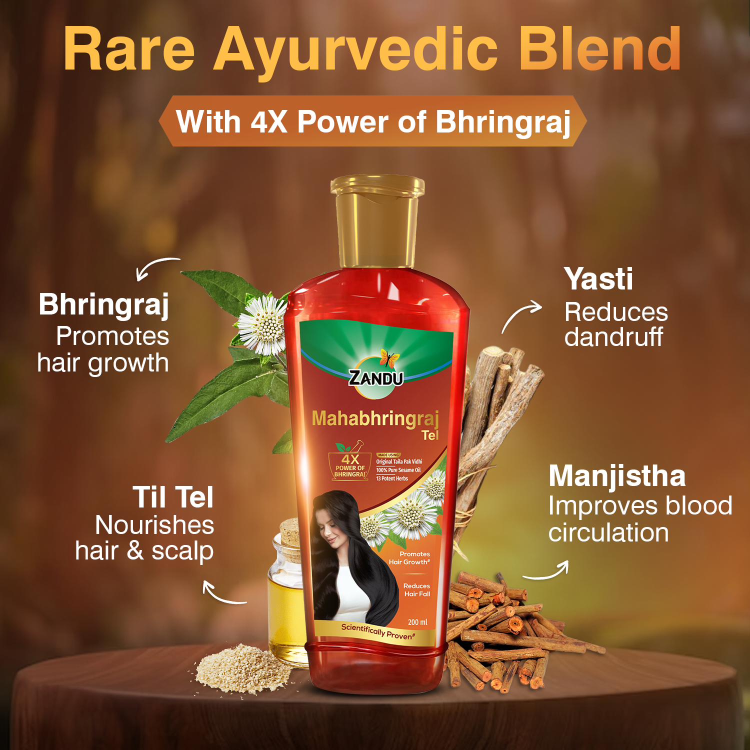Hair Growth Mahabhringraj Hair Oil