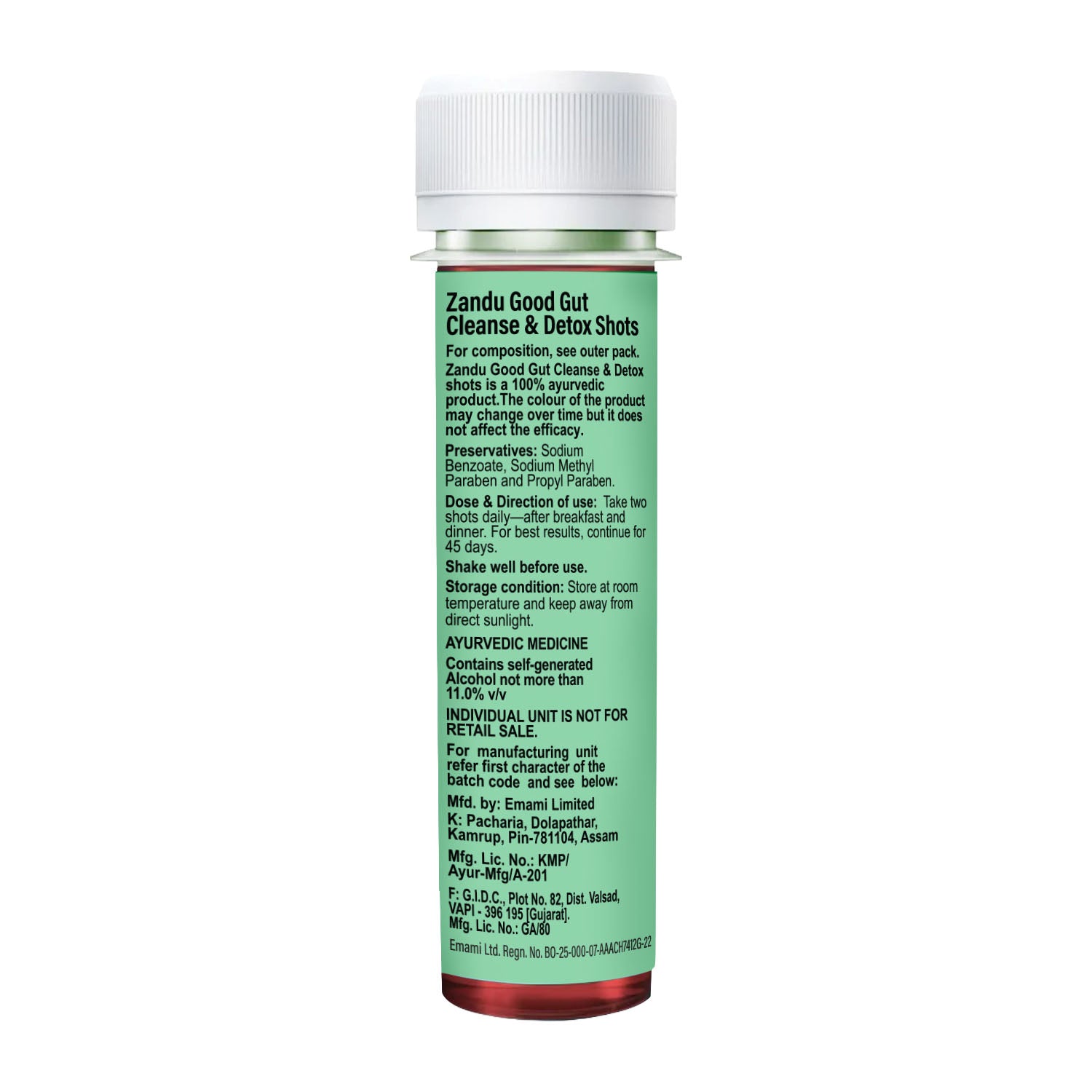Gut Cleanse & Detox Shots - Pre & Postbiotics