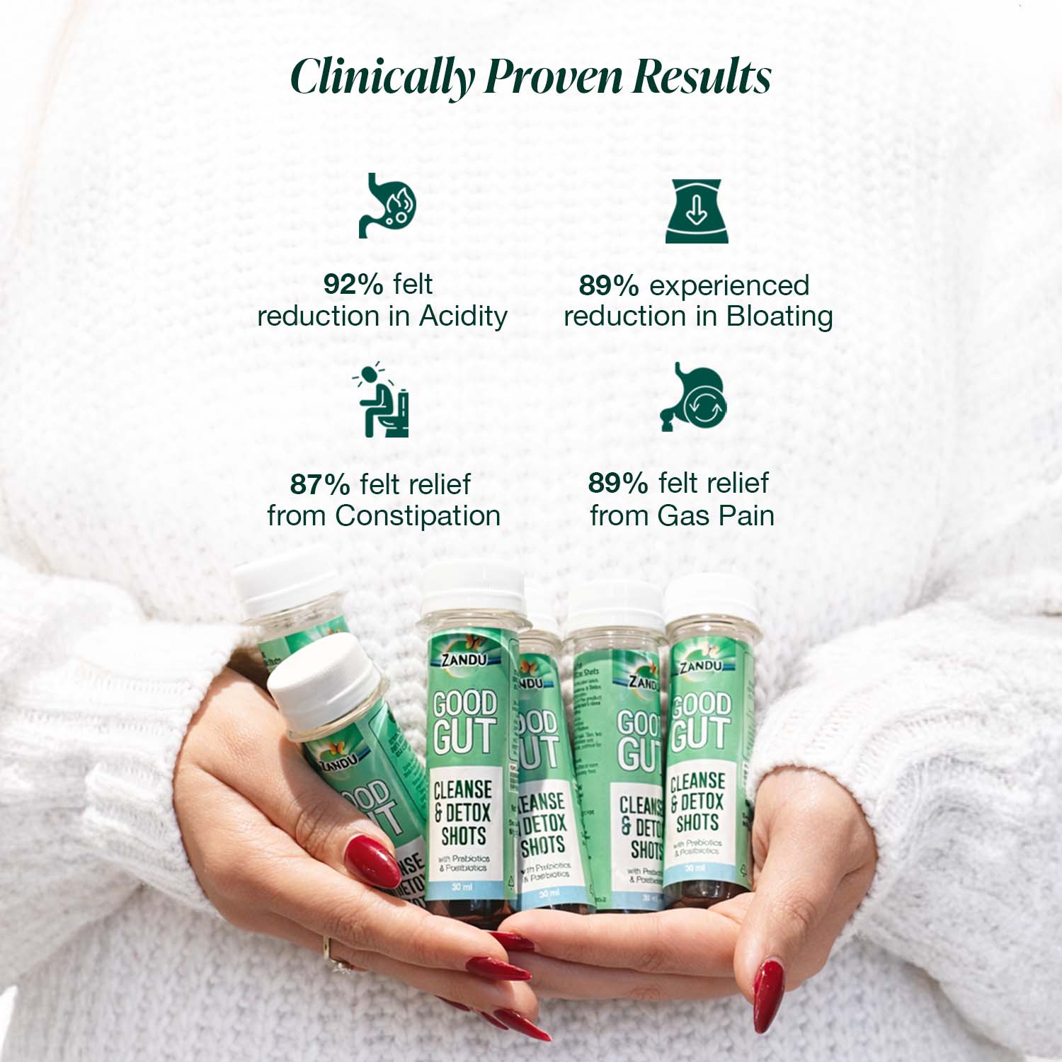 Gut Cleanse & Detox Shots - Pre & Postbiotics