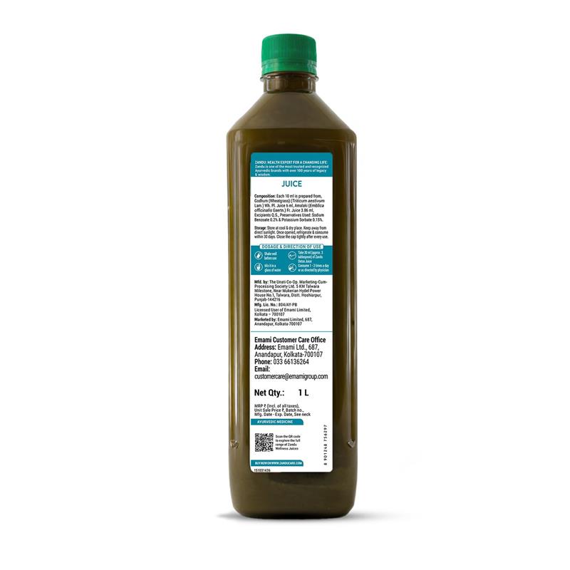 Zandu Full Body Detox Juice (Wheatgrass & Amla)