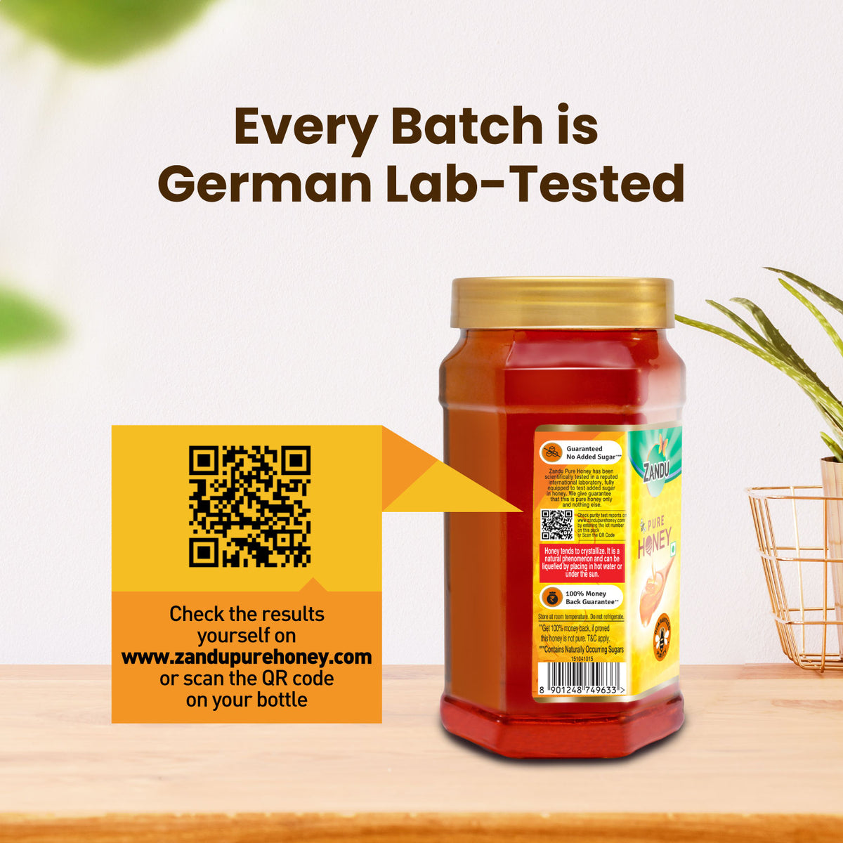 Zandu Pure Honey 500g