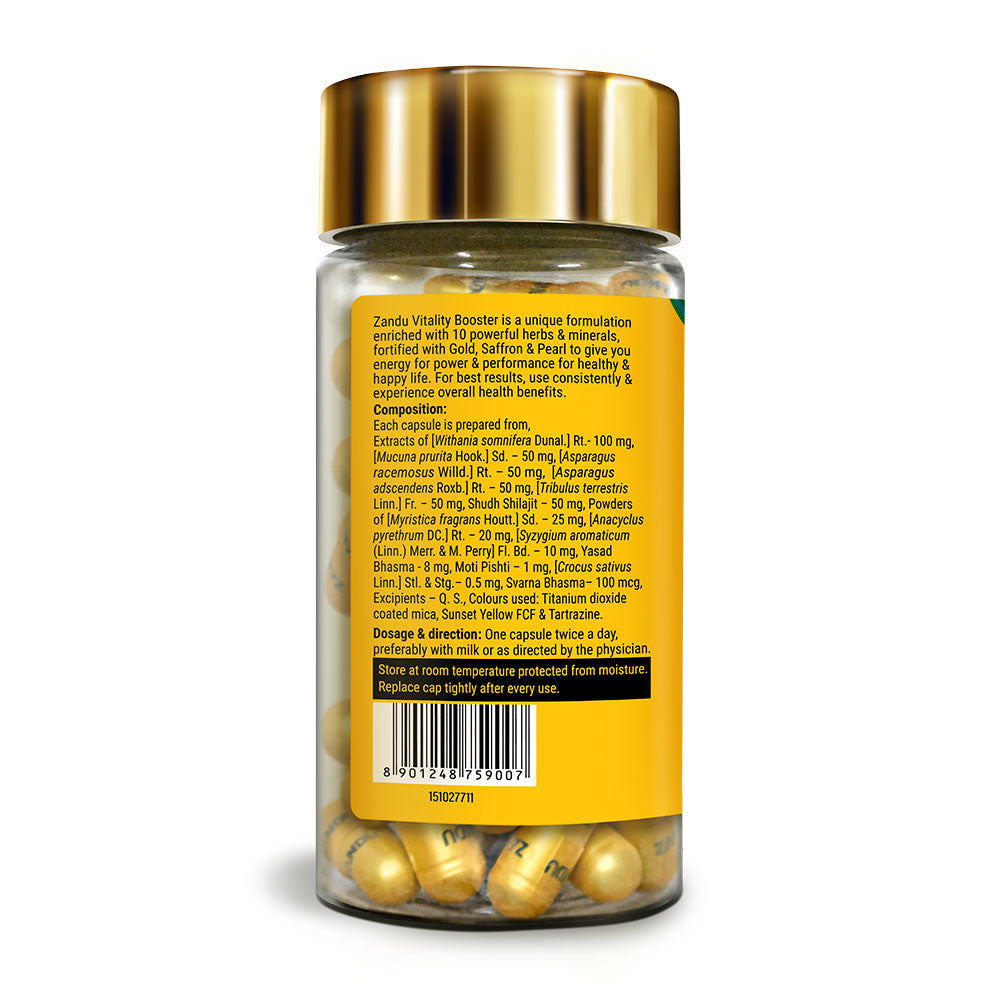 Zandu Vitality Booster Caps (Pack of 2)