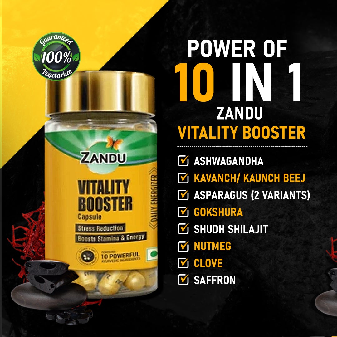 Zandu Vitality Booster Caps (Pack of 2)