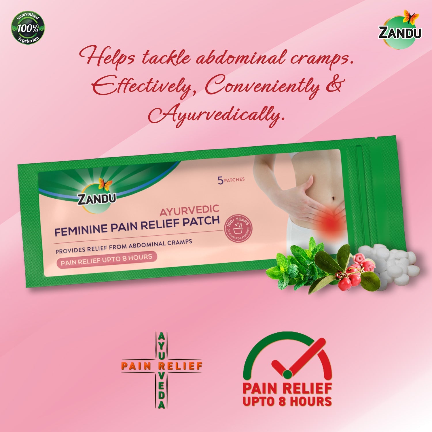 Zandu Pain Relief Patch for Cramps