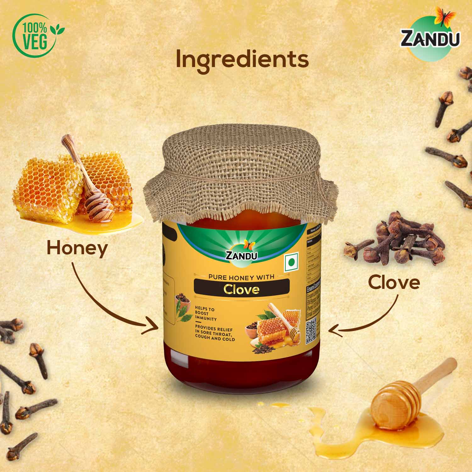 Zandu Clove Honey