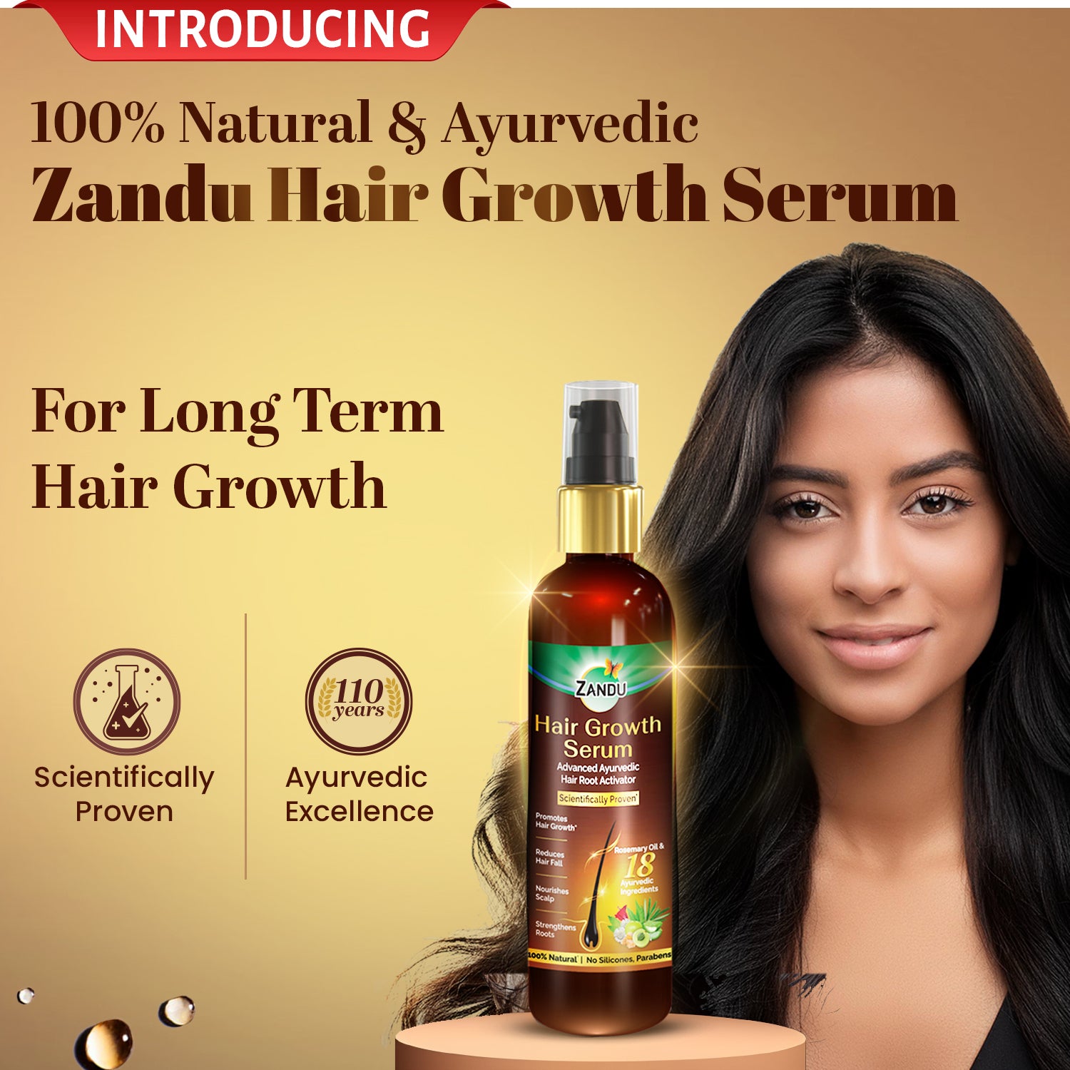 Hair Growth Serum with Rosemary Oil