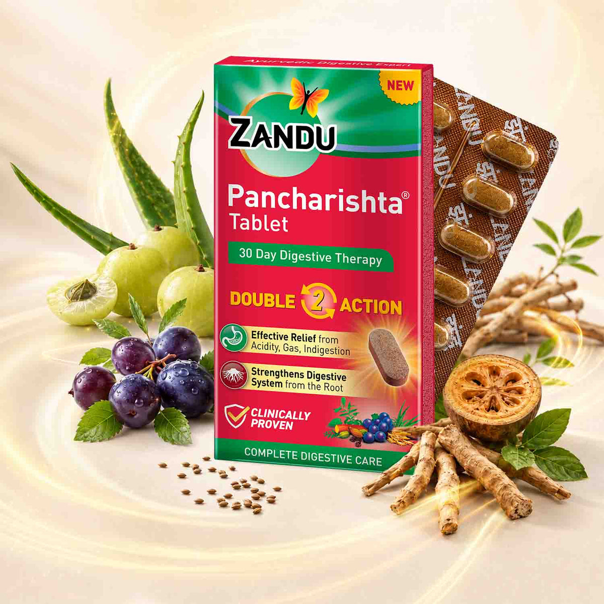 Zandu Pancharishta Tablet | Gas & Acidity Relief