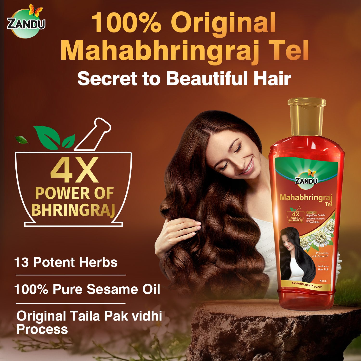 Hair Growth Mahabhringraj Hair Oil