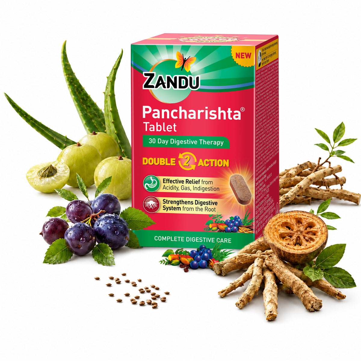 Zandu Pancharishta Tablet | Gas & Acidity Relief