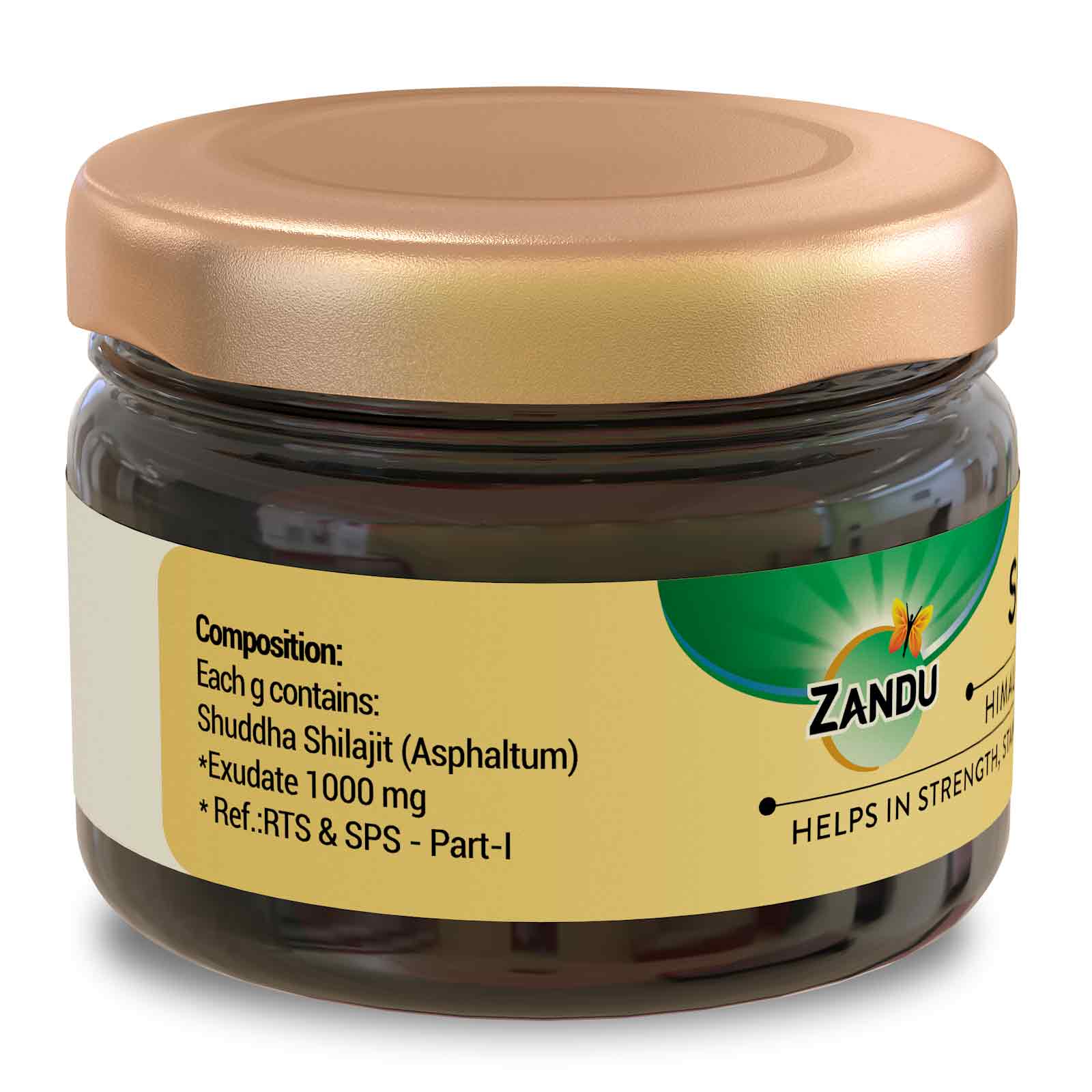 Zandu Himalayan Sheelajet Resin (20g) + Ashwa Gandha Gold Plus
