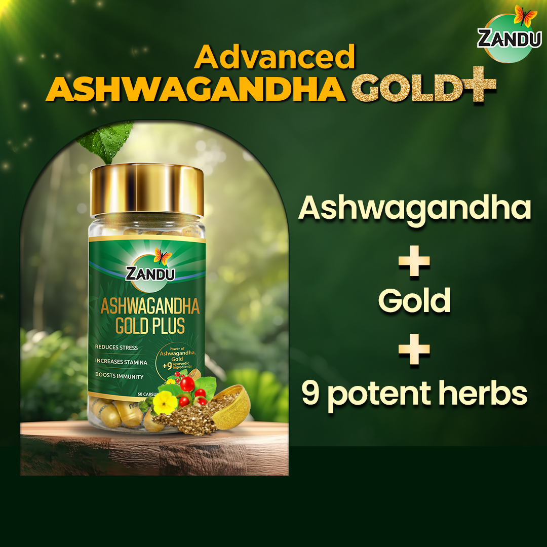 Zandu Sheelajet Gold Plus (60 Caps) + Ashwa Gandha Gold Plus (60 Caps) Combo