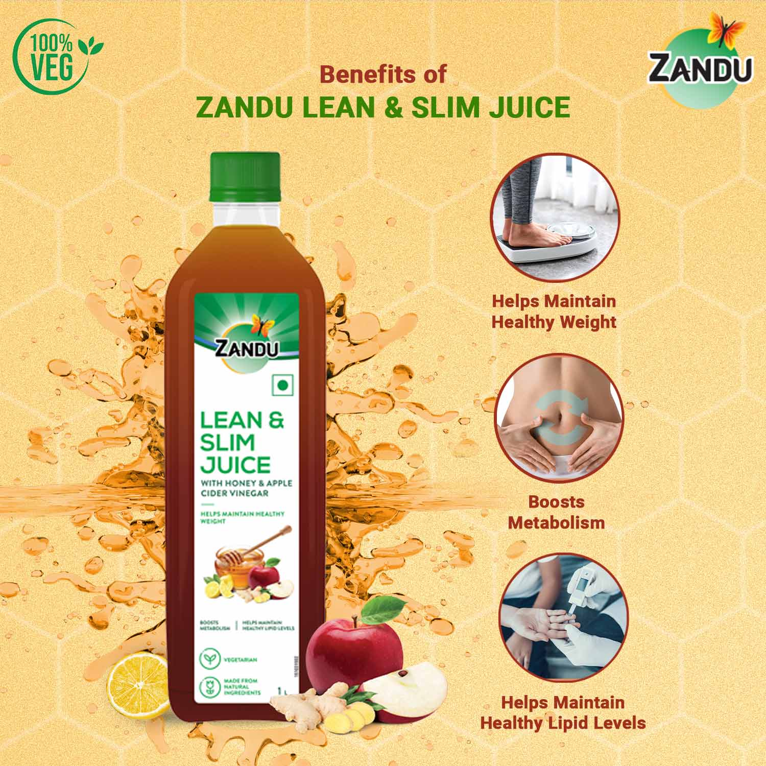 Lean & Slim Weight Management ACV-Lemon-Honey Juice