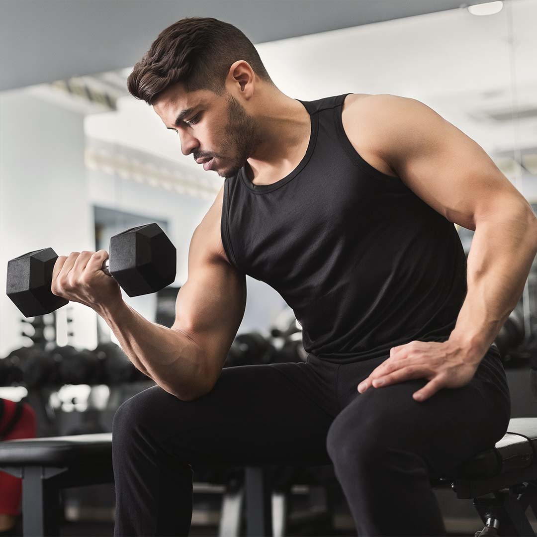 Person in gym