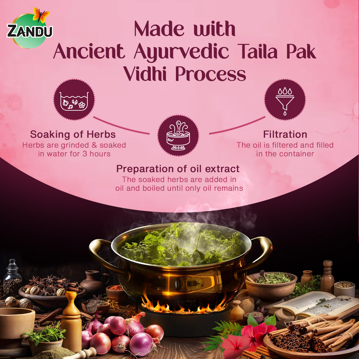 Zandu Onion Hair Oil  Preparation