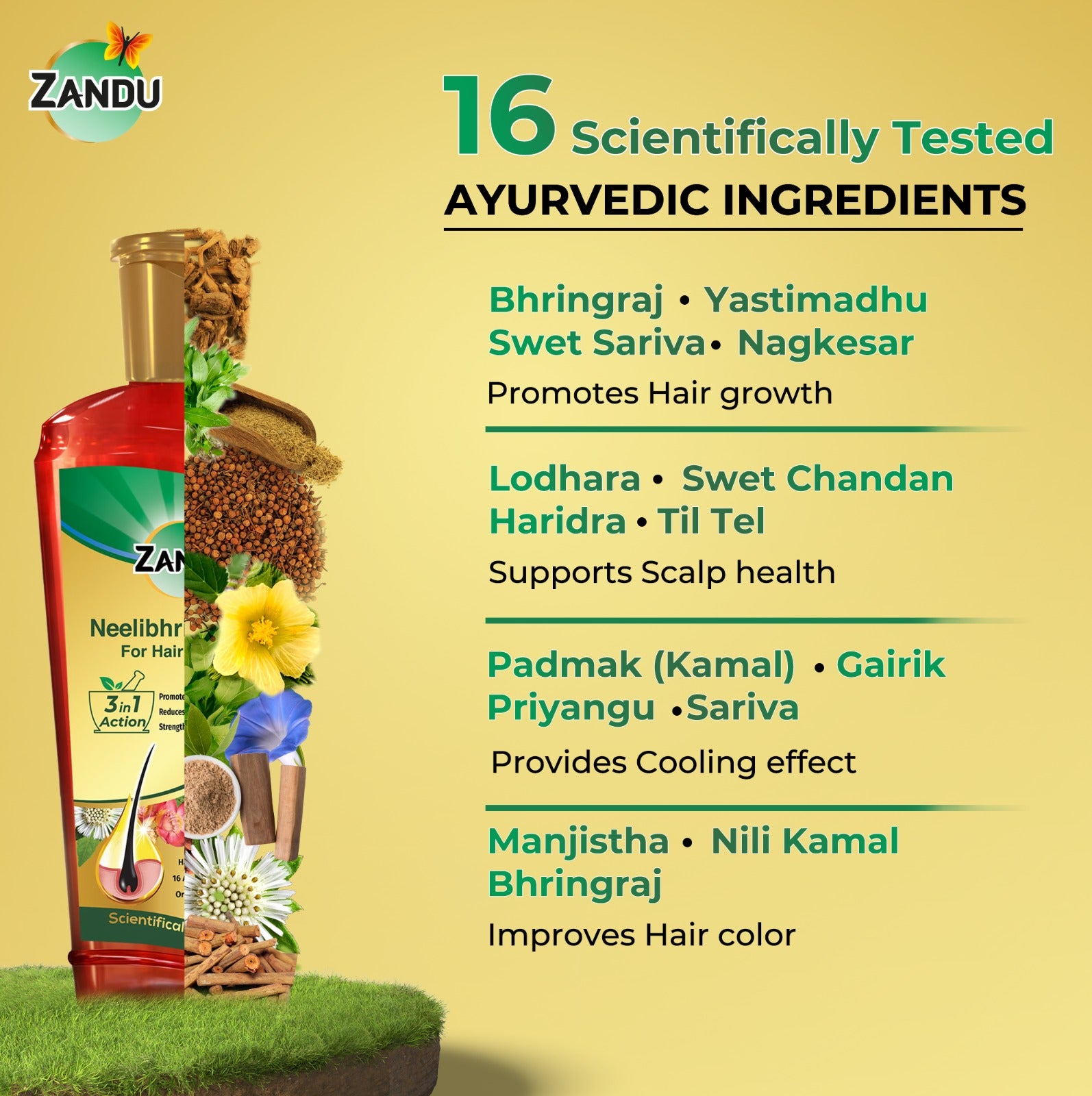 Zandu Neelibhringar Hair Oil (100 ml)