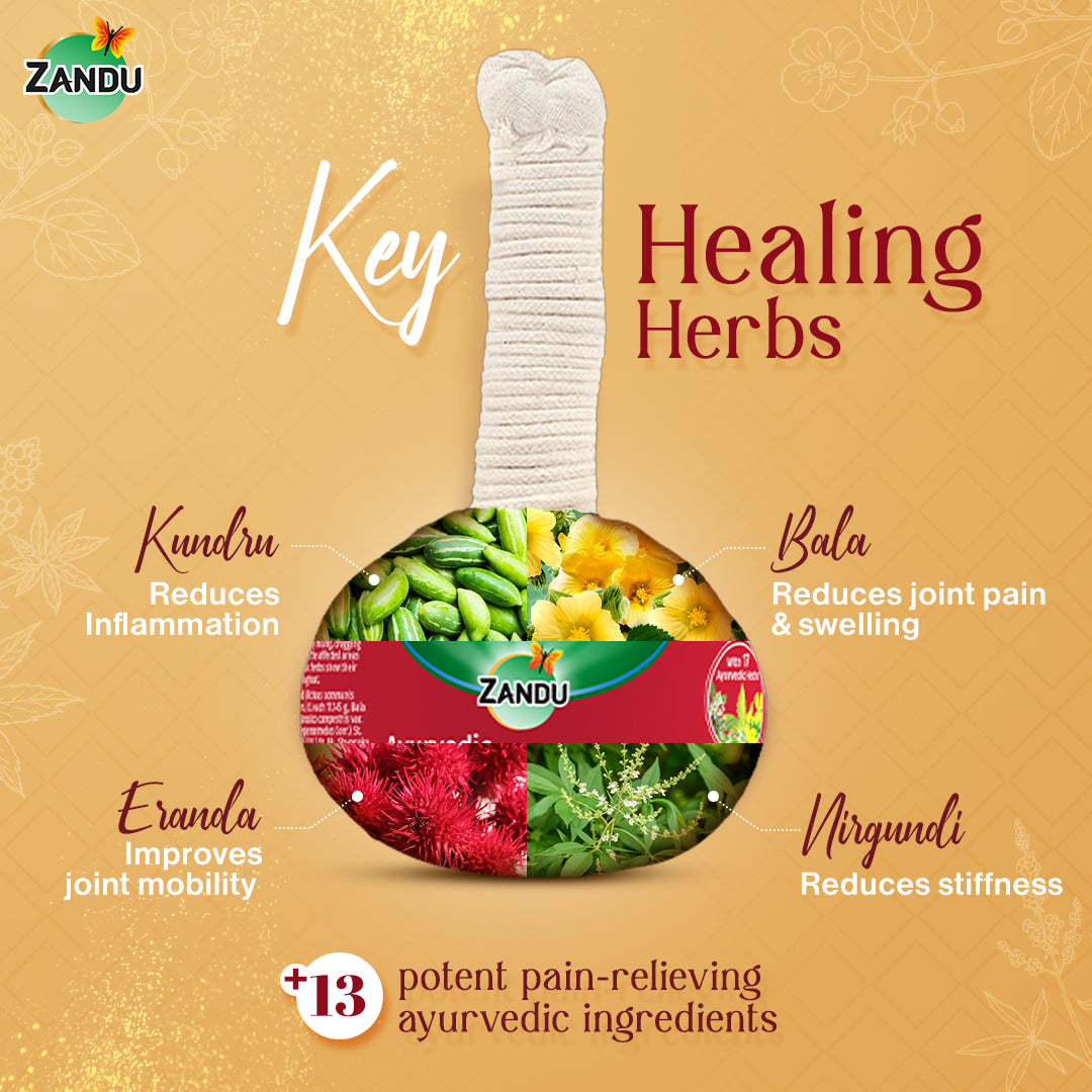 Zandu Pain Relif potli ingredients 
