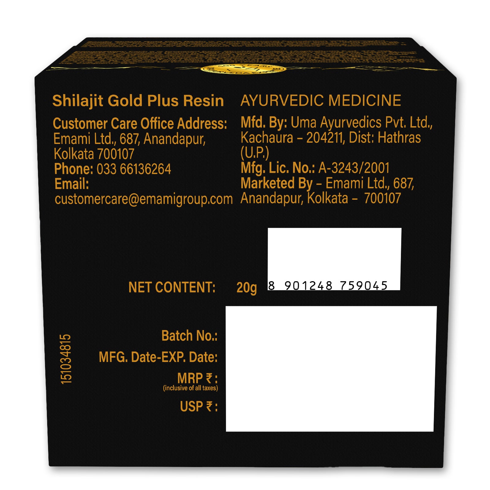 Zandu Shilajit Gold Plus Capsules