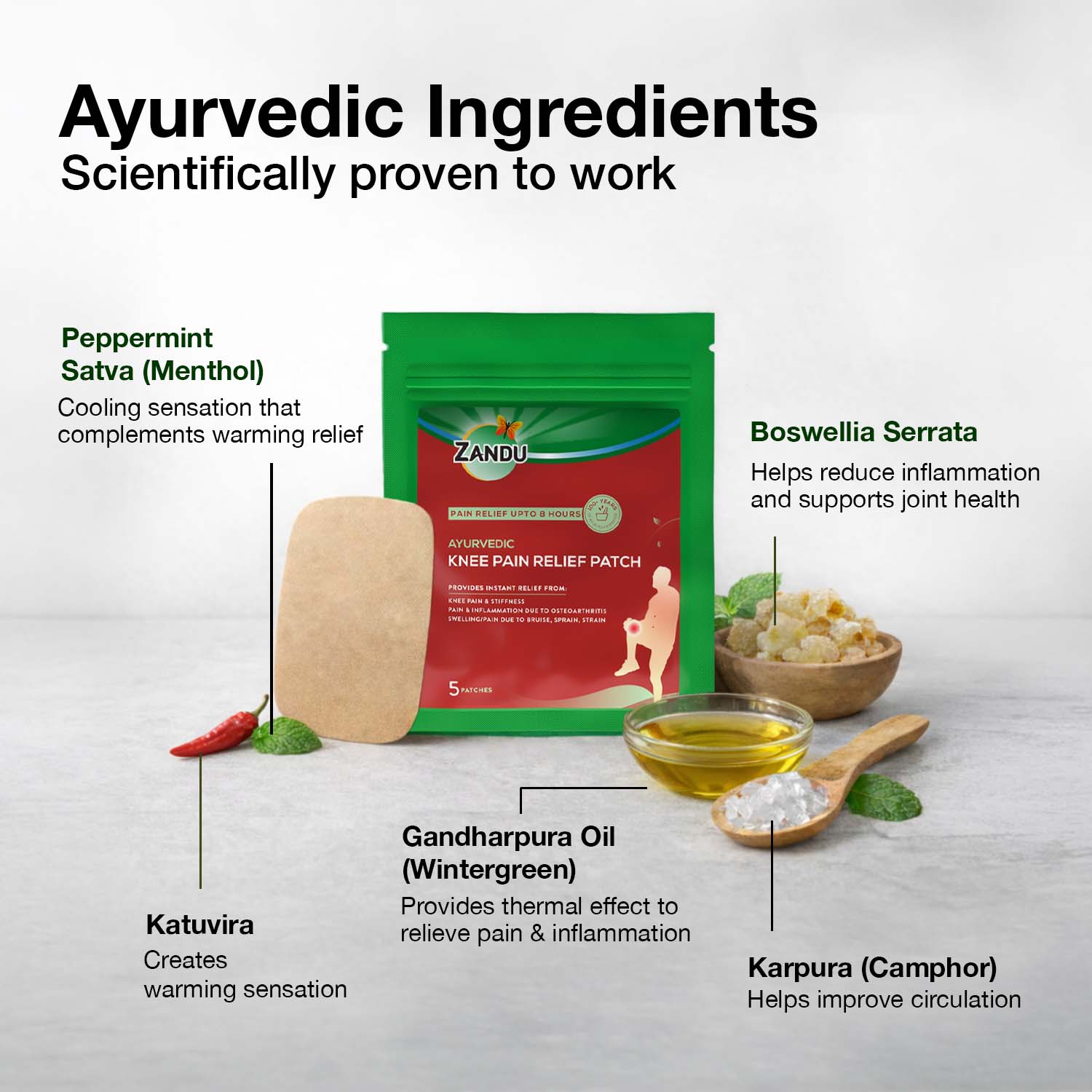Zandu Knee Pain Relief Patch