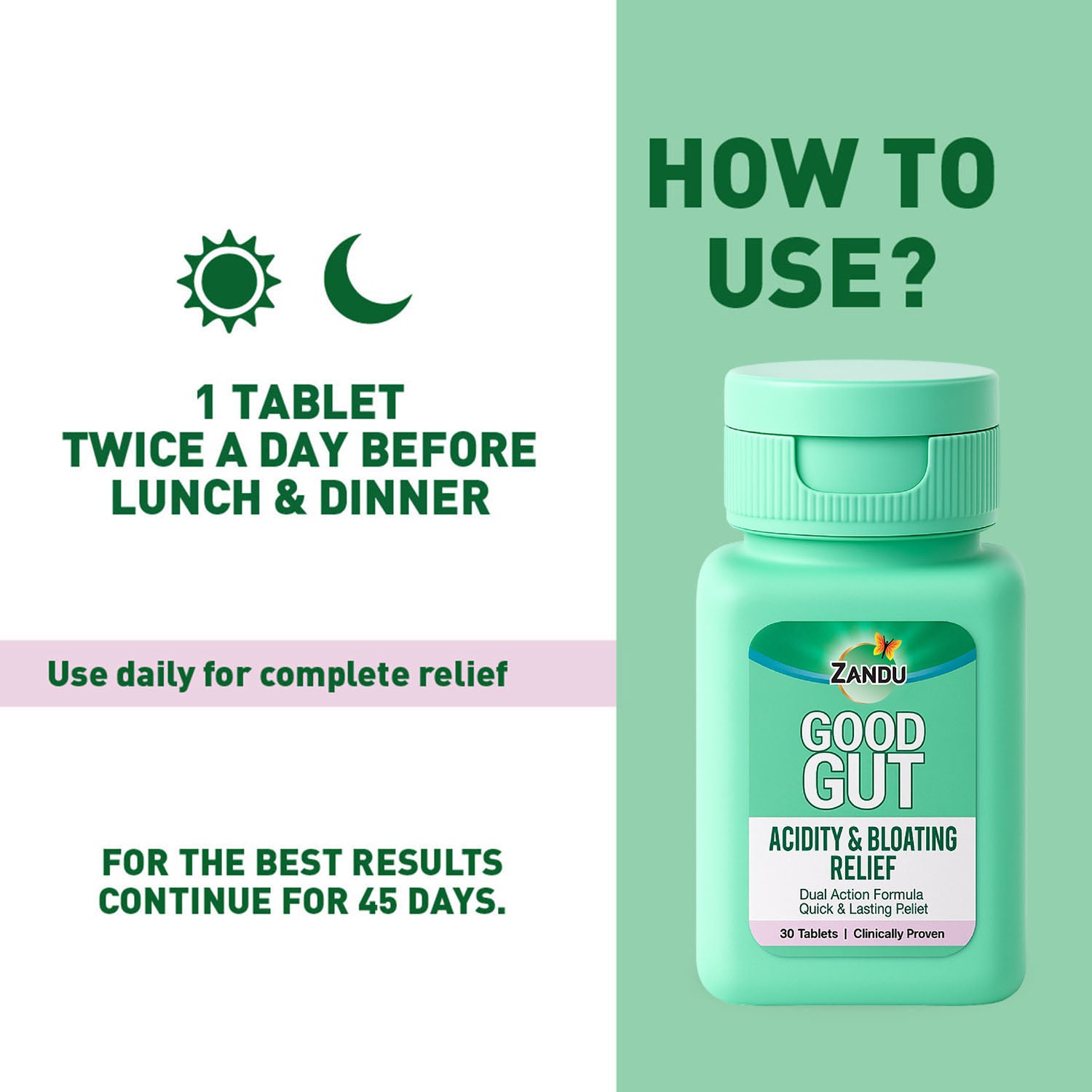 Fast Relief from Bloating & Acidity + Gut Care