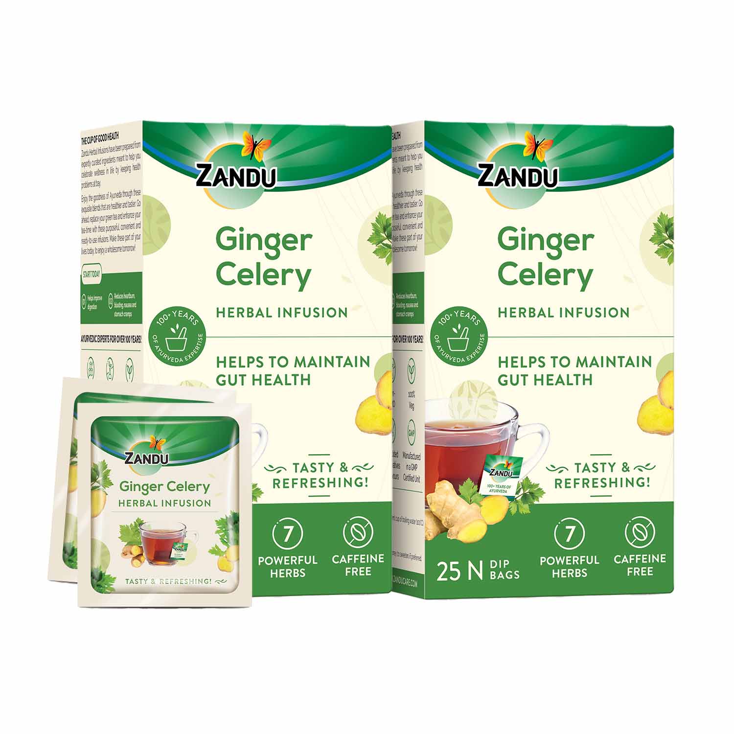 Zandu Ginger Celery Tea - Gut Health