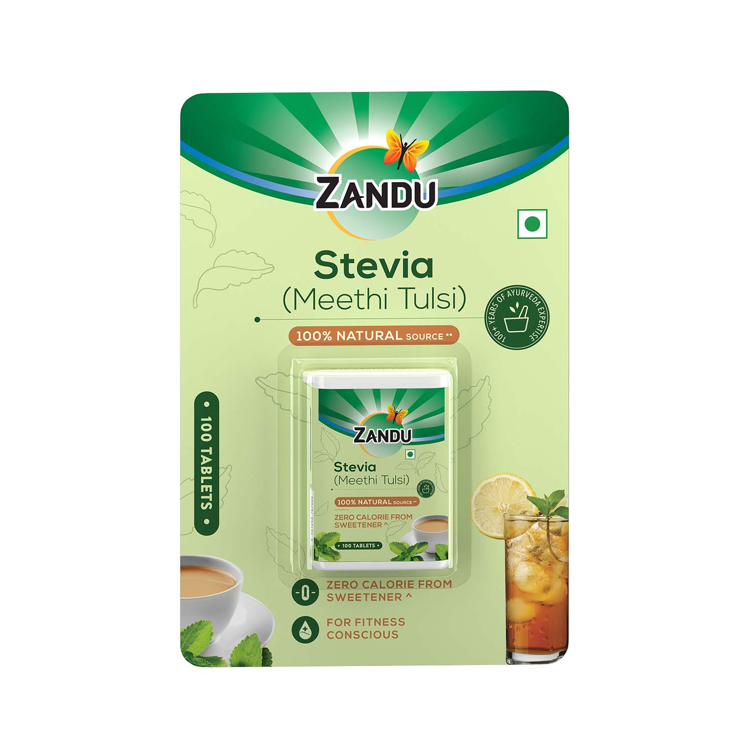 Diabetic-Friendly 0-kcal Sweetener Stevia (Tablets)