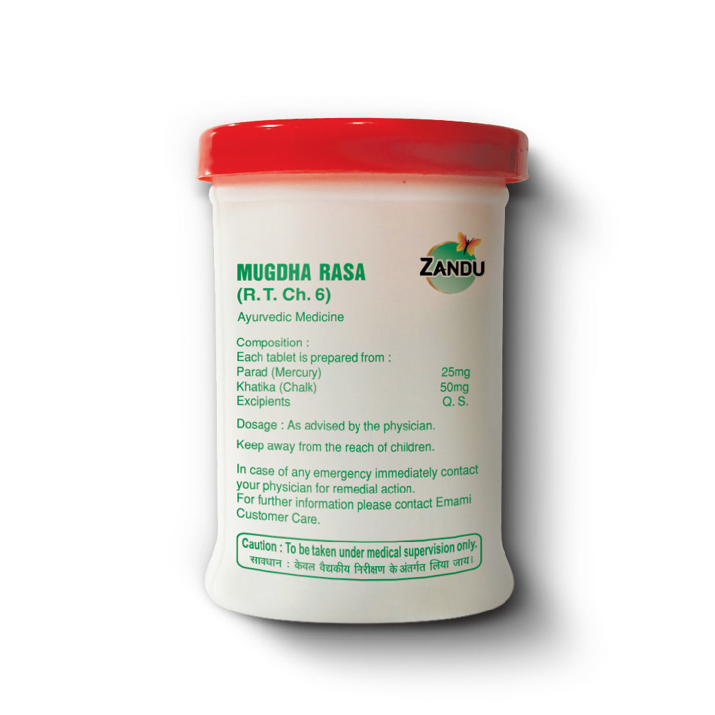 Zandu Mugdha Rasa Tablets for Diarrhoea & Vomiting (30 Tabs)