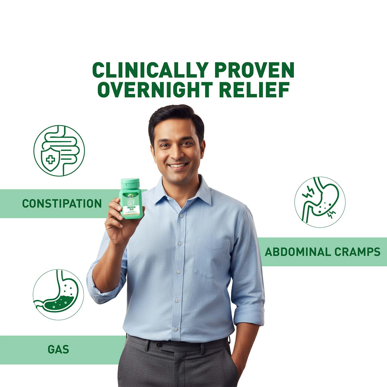 Overnight Constipation Relief, Works in 1 Dose