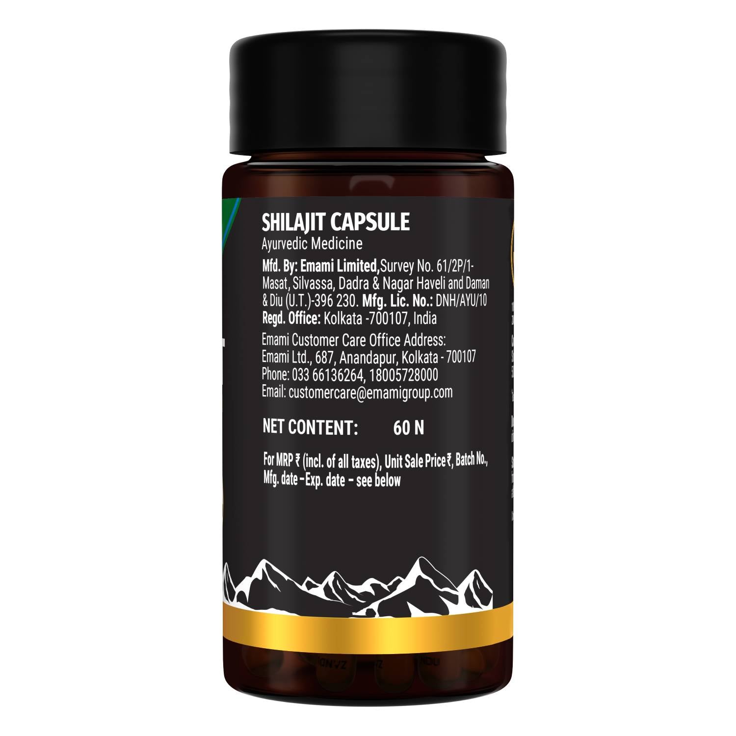 Zandu Shilajit capsule pack