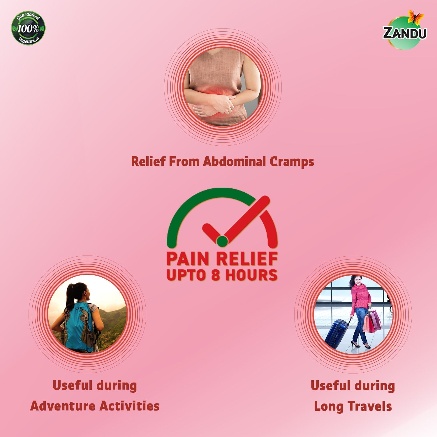 Zandu Pain Relief Patch for Cramps