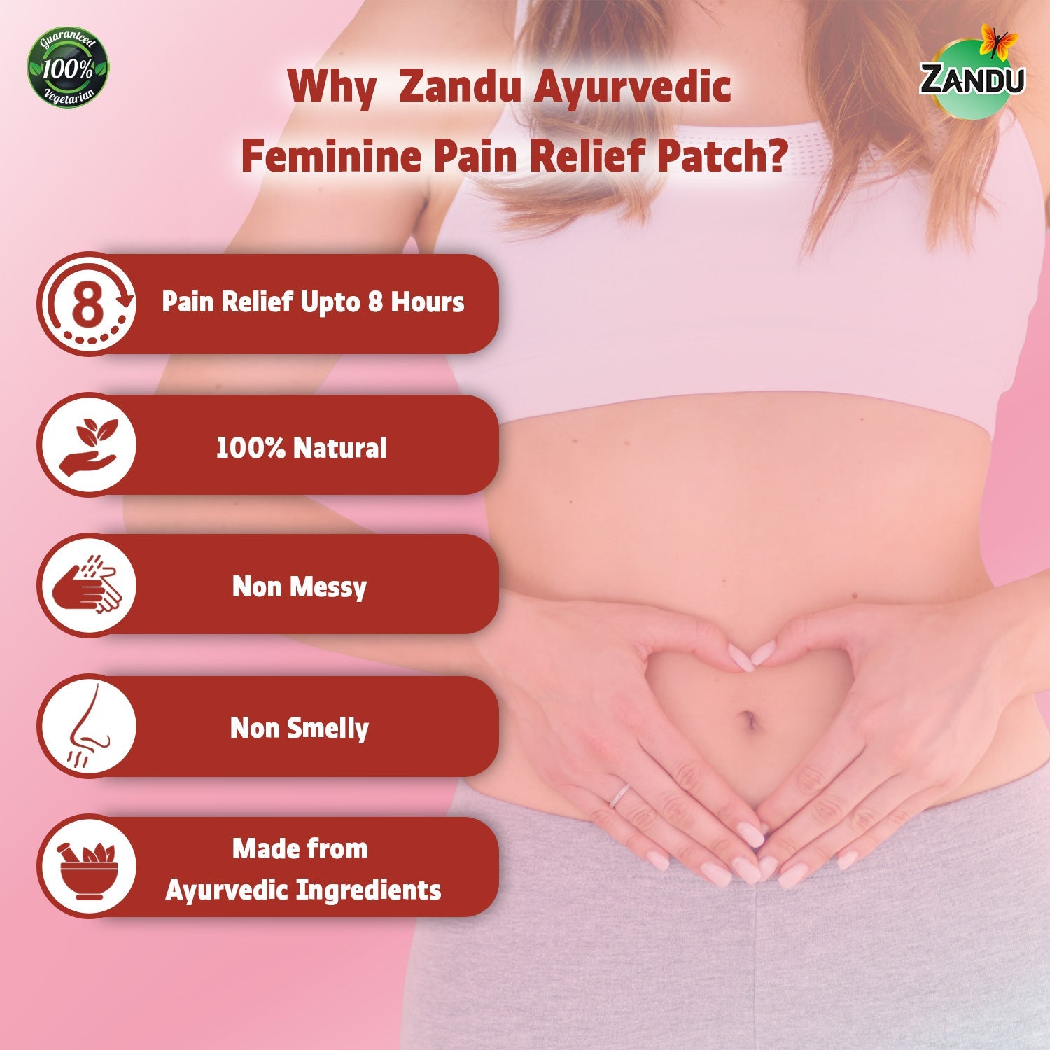Zandu Pain Relief Patch for Cramps