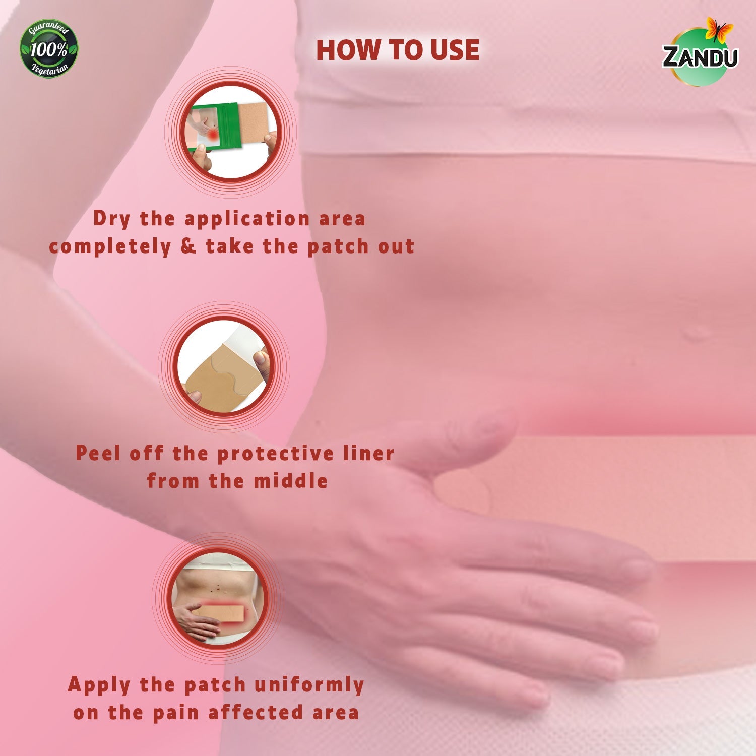 Zandu Pain Relief Patch for Cramps