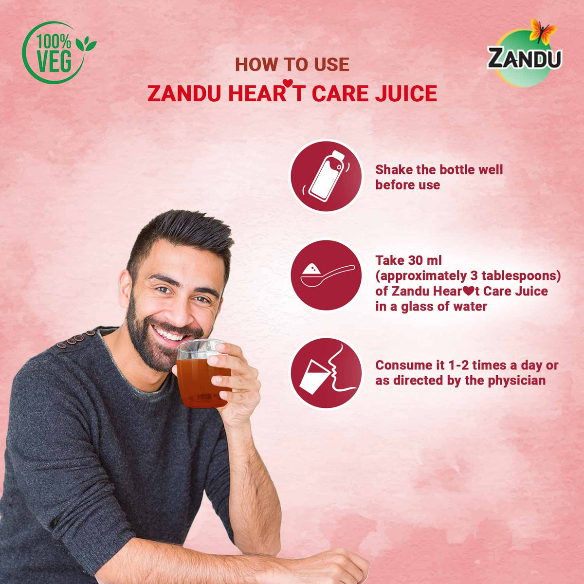 Zandu Hear❤t Care Juice