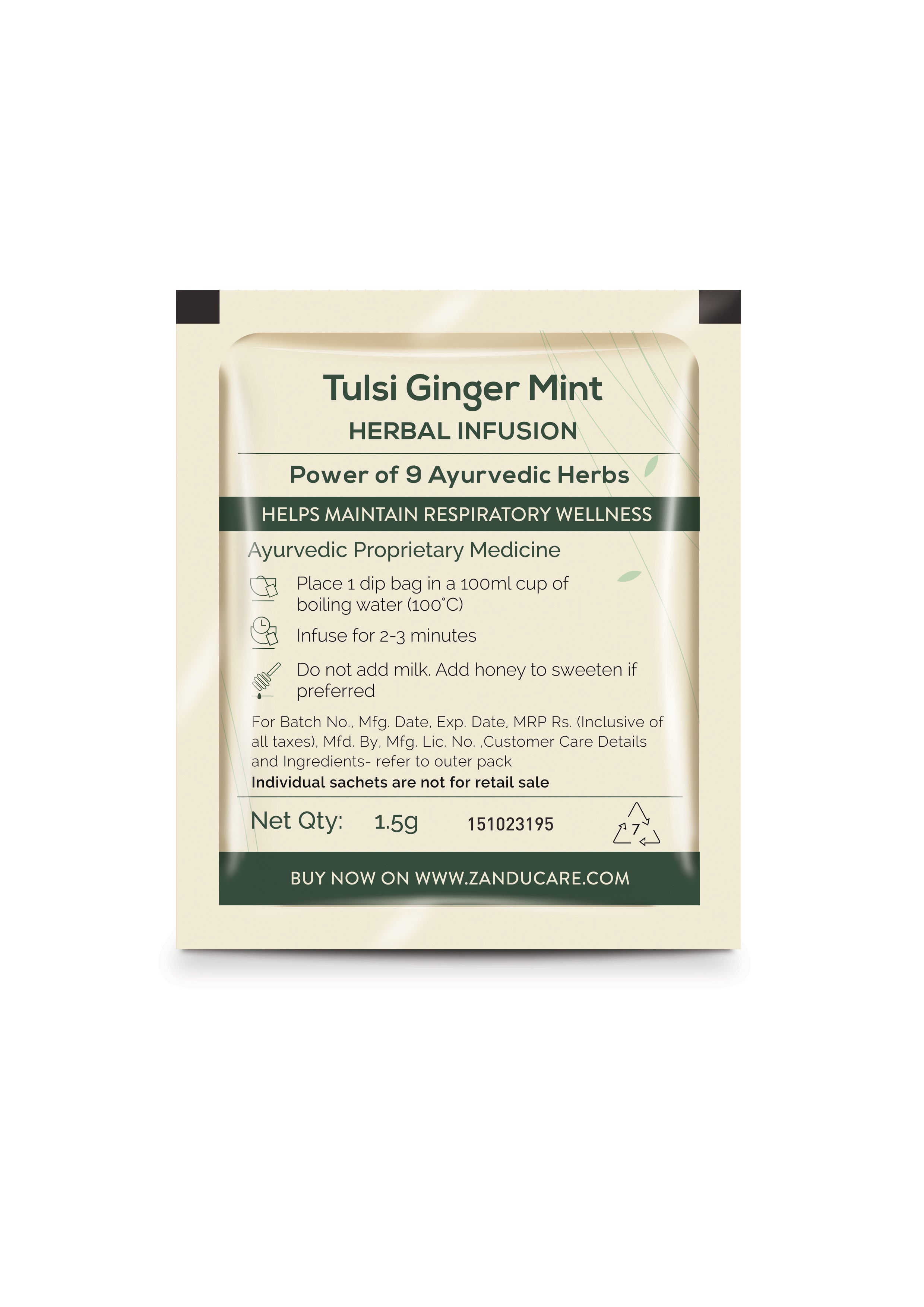 Tulsi Ginger Mint Tea Bags