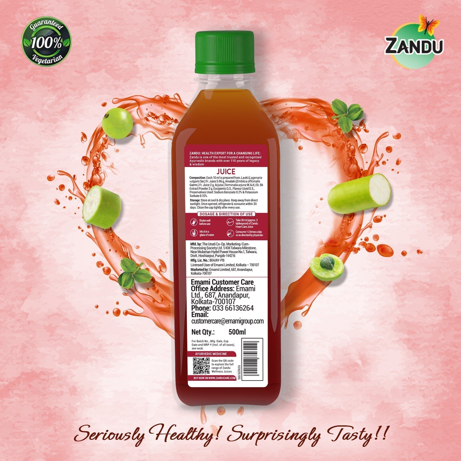 Zandu Heart Care Juice & FREE Arjuna