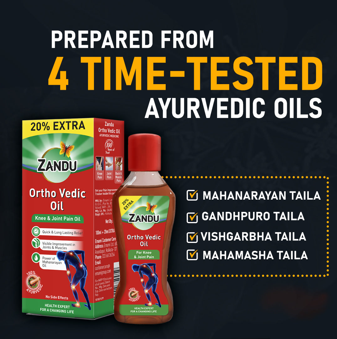 Zandu Ortho Vedic Ayurvedic Pain Relief Oil